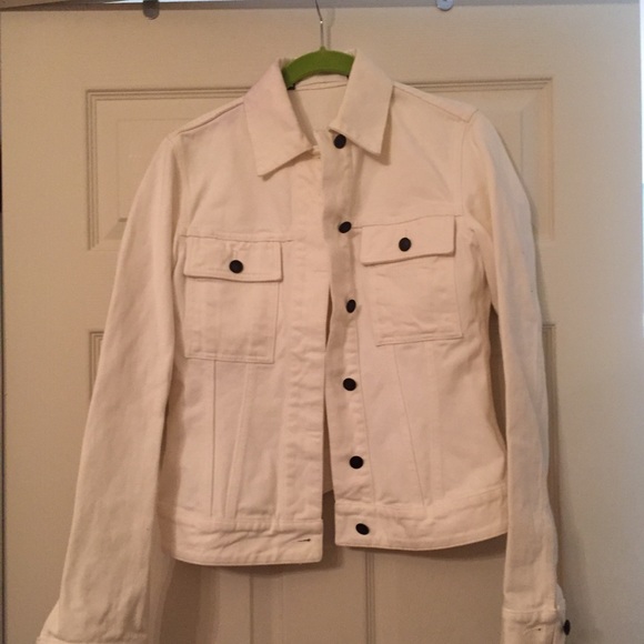 Gucci White Denim Jacket in Size 38 - Picture 2 of 8